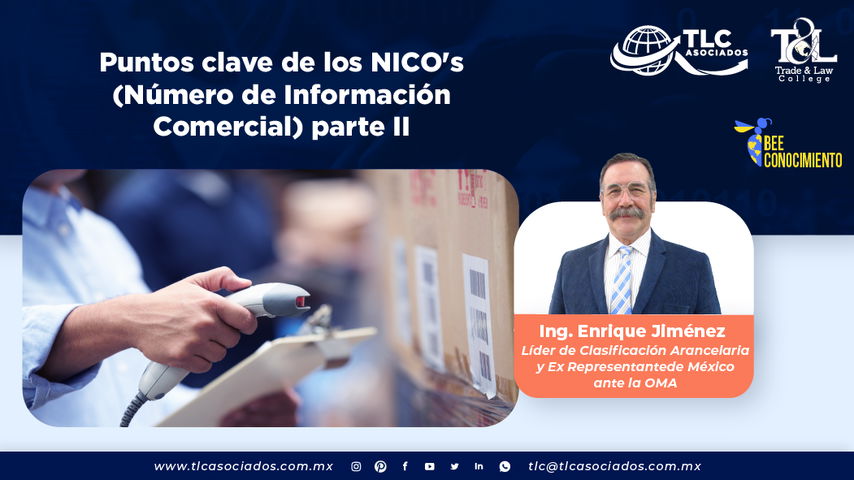 Bee Conocimiento: Puntos clave de los NICO's (Número de Información Comercial) parte II por el Ing. Enrique Herón