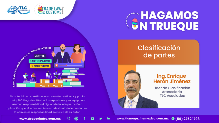 Hagamos un Trueque - Clasificación de partes por el Ing. Enrique Herón Jiménez