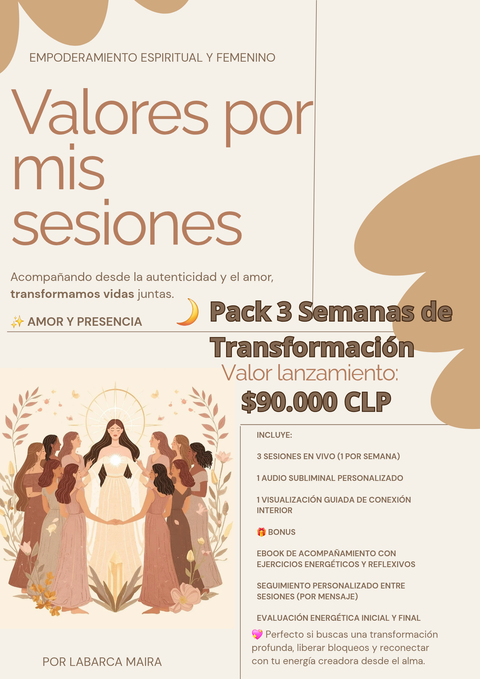 Sesión Programa de 3 Semanas Renace vía Zoom 