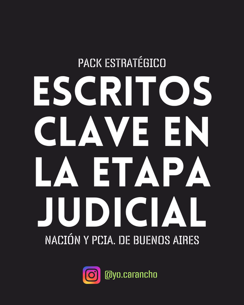 Pack Estratégico – Etapa Judicial contra la ART (Provincia de Bs. As. y Nación)