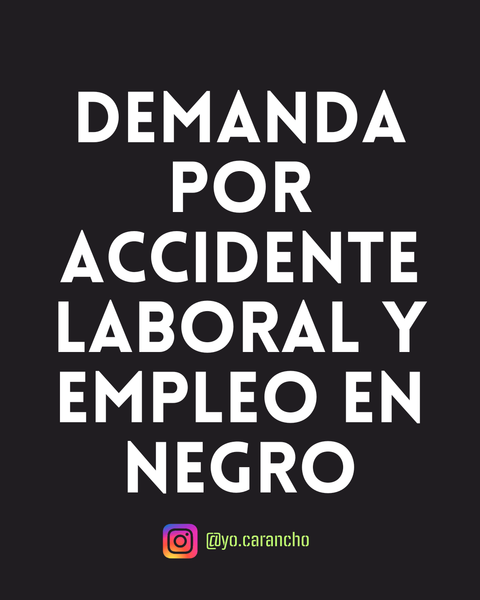 Modelo de demanda: Empleo en negro + Accidente laboral