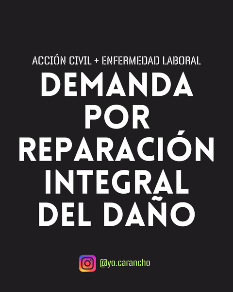 Reparación Integral - Modelo de Demanda de Acción Civil por Enfermedad Laboral 