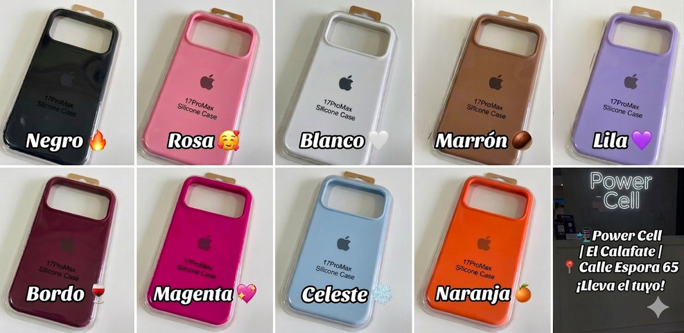 Funda silicone case iPhone 17 pro Max 