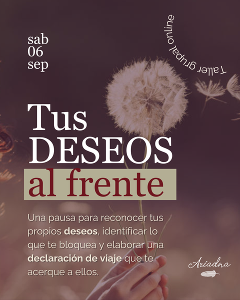 Tus deseos al frente