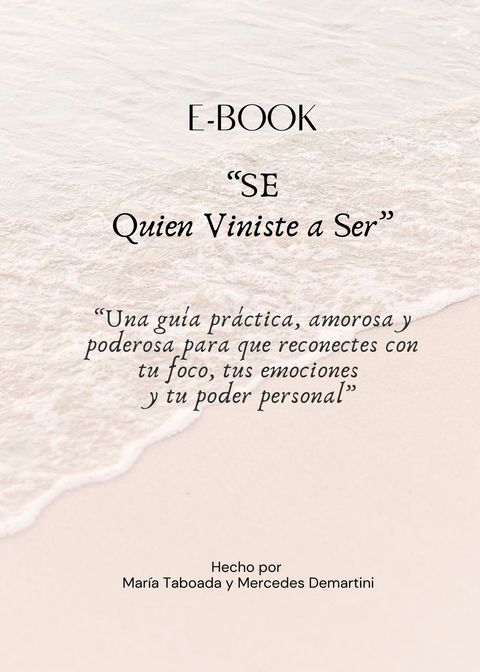 SE quien viniste a Ser - E Book