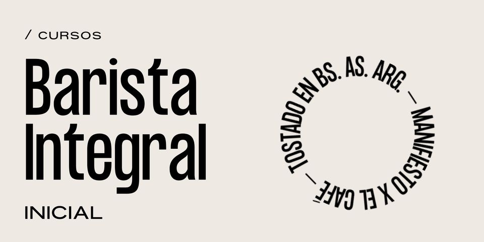 CURSO BARISTA lNICIAL INTEGRAL {JUEVES} ABRIL T.TARDE