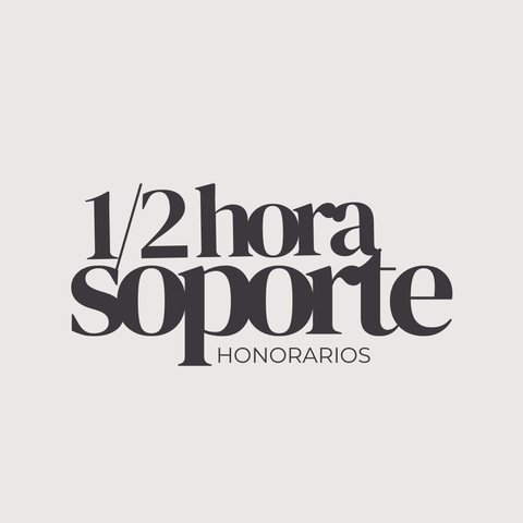 1/2 hora Soporte técnico