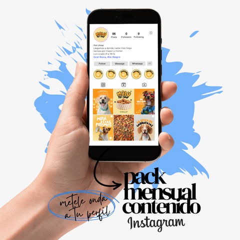 Pack Contenido Instagram mensual