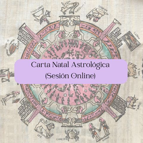 Astrología - Carta Natal (Sesión online)