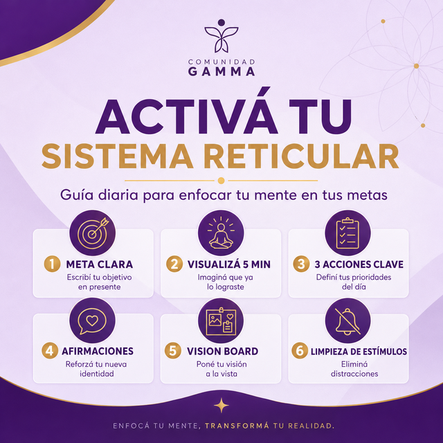 Guía para activar tu Sistema Reticular y enfocar tu mente en tus objetivos