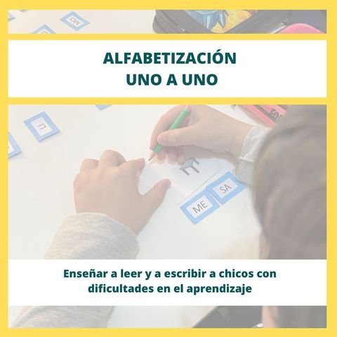 Alfabetización uno a uno. Enseñar a leer y a escribir a chicos con dificultades en el aprendizaje.
