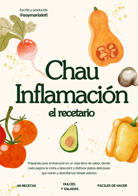 Preventa exclusiva: Recetario Chau Inflamación + Masterclass gratuita