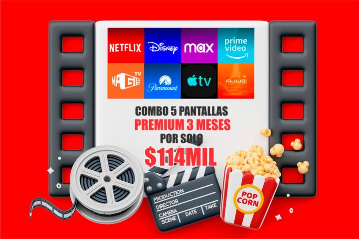 Combo 5 Pantallas 3 Meses