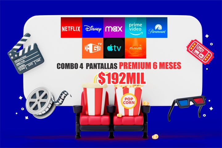 Combo 4 Pantallas 6 Meses