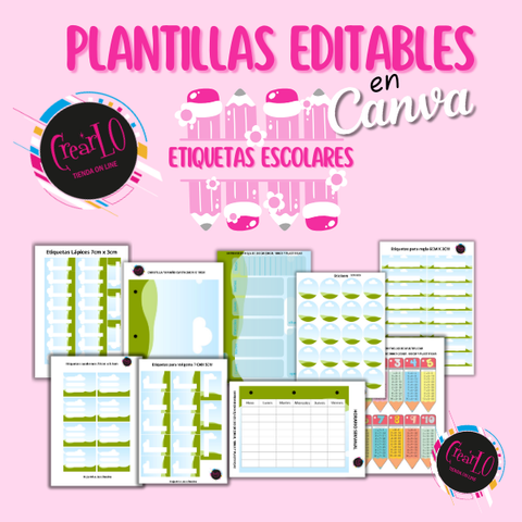 PLANTILLAS ESCOLARES EDITABLES EN CANVA