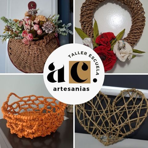 Tecnicatura en Deco Cesteria con Hilo Kraft