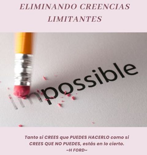 Eliminando creencias limitantes