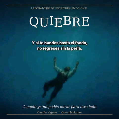 QUIEBRE · Cuando ya no podés mirar para otro lado