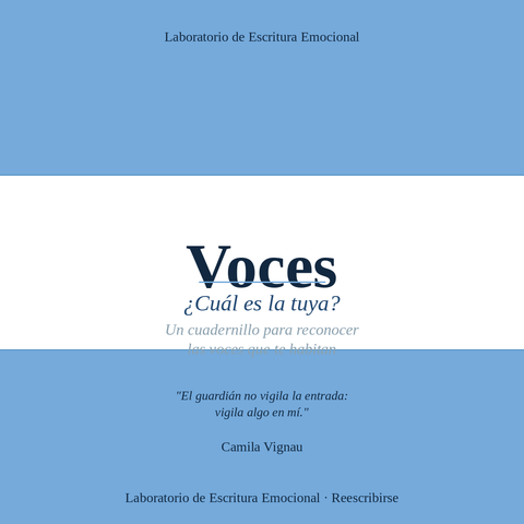  VOCES ¿Cuál es la tuya?