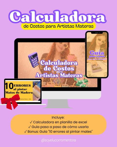 Calculadora de Costos para Artistas Materas