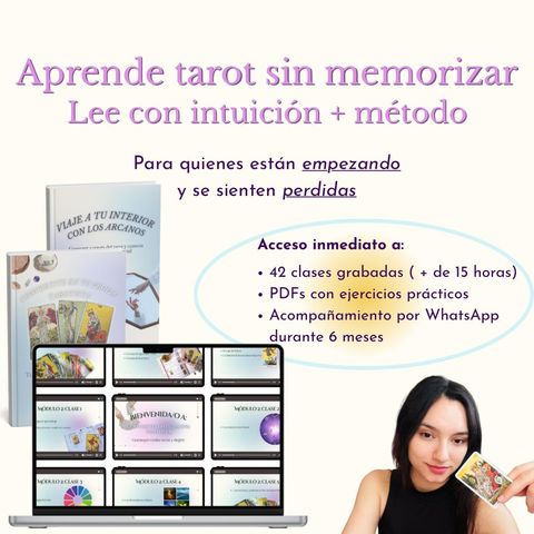 Convertite en tu propia tarotista: Aprende a usar tu mazo desde cero