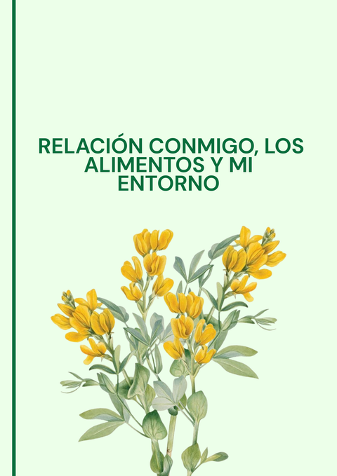 Relación conmigo, los alimentos y mi entorno.