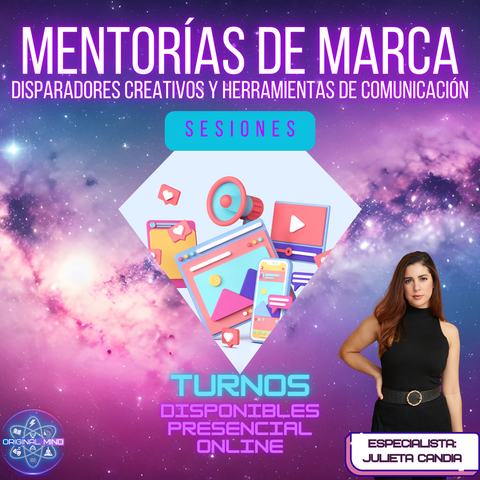 MENTORÍA CREATIVA PARA MARCAS O PROFESIONALES