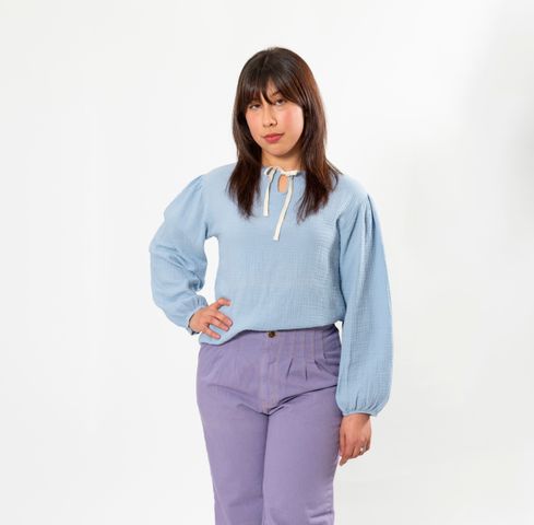 Blusa mangas balloon