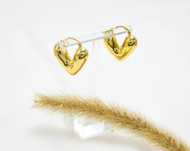 Aros Corazón Gold