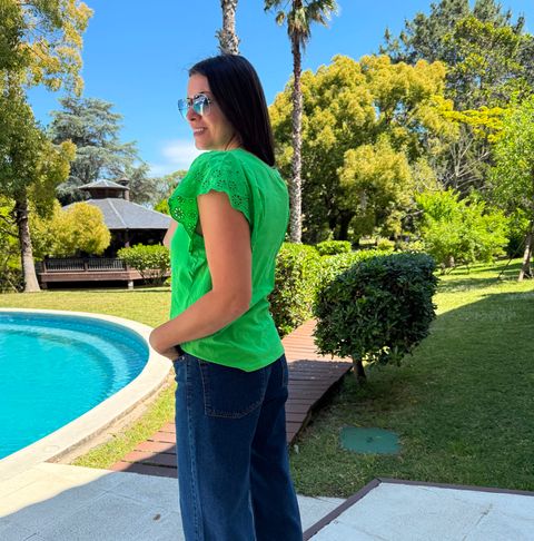 Remera Manga Corta Broderie