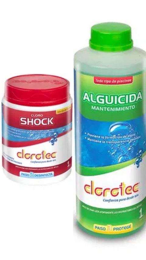 Combo Cloro Shock + Alguicida Mantenimiento