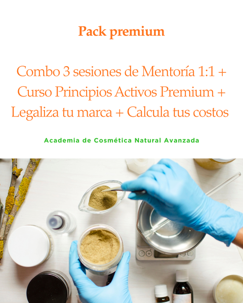 Pack Premium (3 Mentorías + Curso activos premium+ Guías + Planilla de Costos)