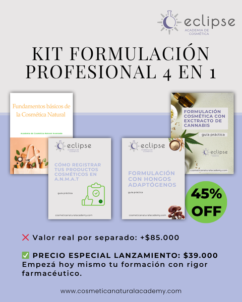 Master Pack Formulación Pro: Trilogía Cosmecéutica + Fundamentos básicos 