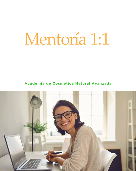 Mentoría personalizada de Cosmética Natural Avanzada