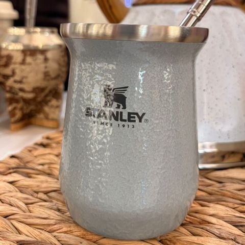 Mate Stanley Original Gris Claro Acero Inoxidable