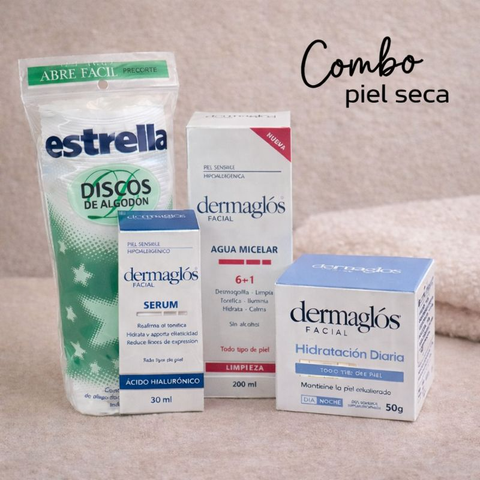 Combo Piel Seca – Rutina Hidratante Completa | Dermaglós