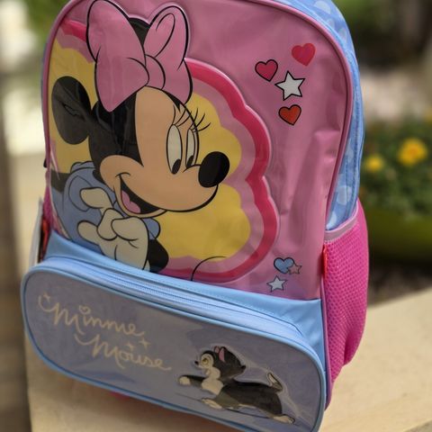 Mochila Escolar con Rueditas Minnie Mouse