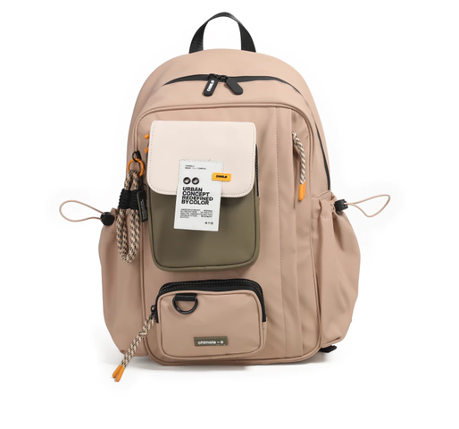 Mochila Urbana Chimola Porta Notebook | Beige+ Verde