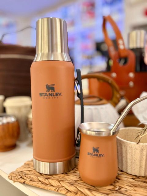 Combo Stanley Original Toast 1.2L con Manija | Termo Clásico + Mate Acero Inoxidable