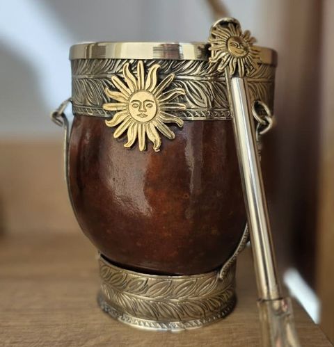 Mate Imperial Sol Clásico con Bombilla | Calabaza