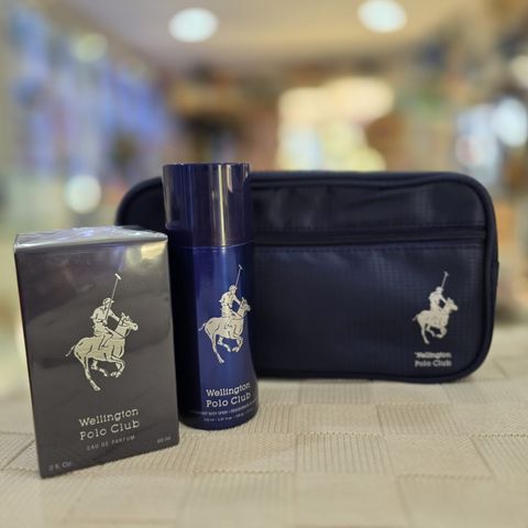 Set Wellington Polo Club — Perfume EDP 60 ml + Desodorante + Neceser