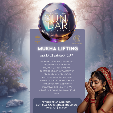 Mukha Lifting - masaje facial de rejuvenecimiento natural 