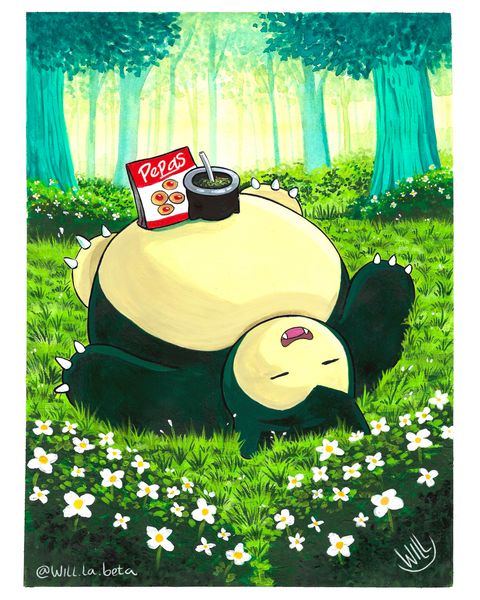 Snorlax, Matecito y Pepas