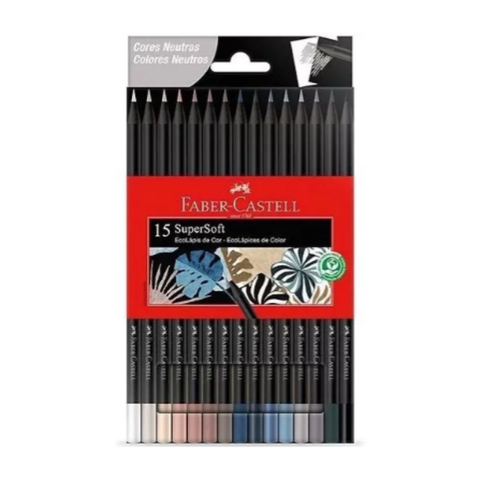 Lápices Supersoft Faber Castell Neutros x15