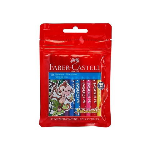 Fibras Fabercito Faber Castell x10