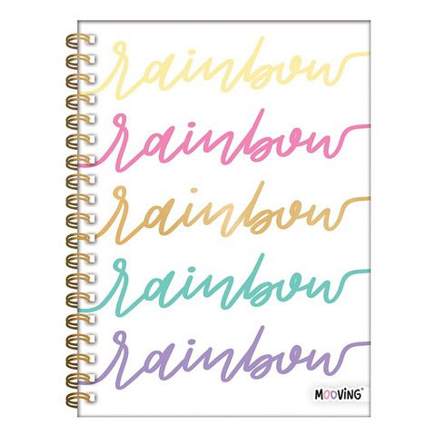 Cuaderno 16x21 Golden Rainbow Mooving