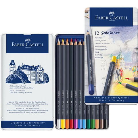 Lápices De Colores Goldfaber x12 Faber Castell 