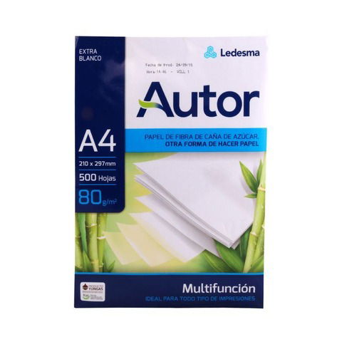 Resma A4 Autor 80gr. 