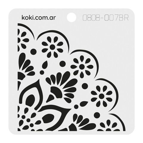 Sello De Bajo Relieve Koki 8X8