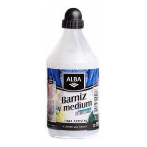 Barniz y Medium Brillante Alba 500ml.